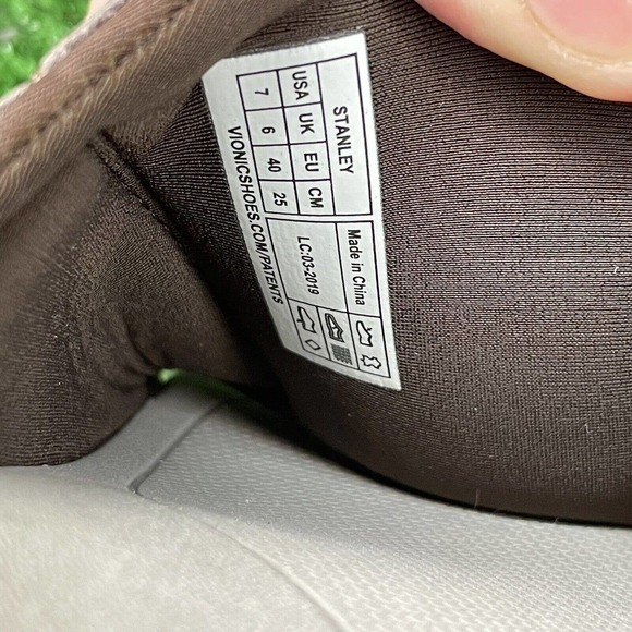 Mens Vionic Stanley Brown Leather Orthotic Slide Comfort Sandals US Size 7 - Picture 10 of 10